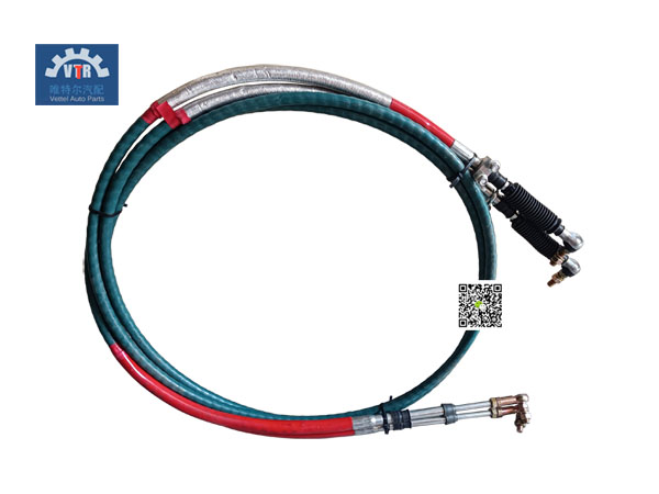 WG9725240266  選擋軟軸總成(帶隔熱裝置3400)Select soft shaft assembly  HOWO WG9725240266  選擋軟軸總成(帶隔熱裝置3400)Select soft shaft assembly  HOWO